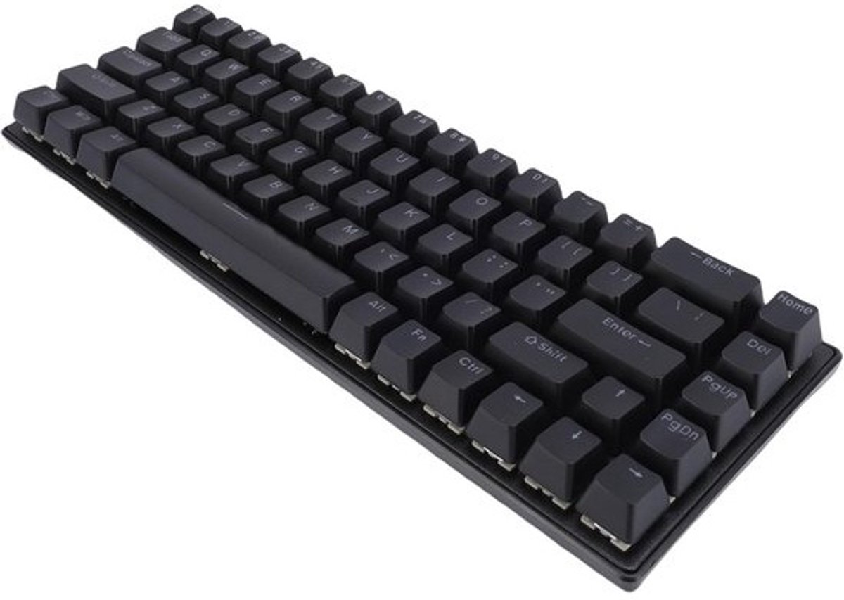 Mechanisch Gaming Toetsenbord - Compact Toetsenbord - Snel Typen - 68 Toetsen Indeling - 37x15x4 cm - Zwart