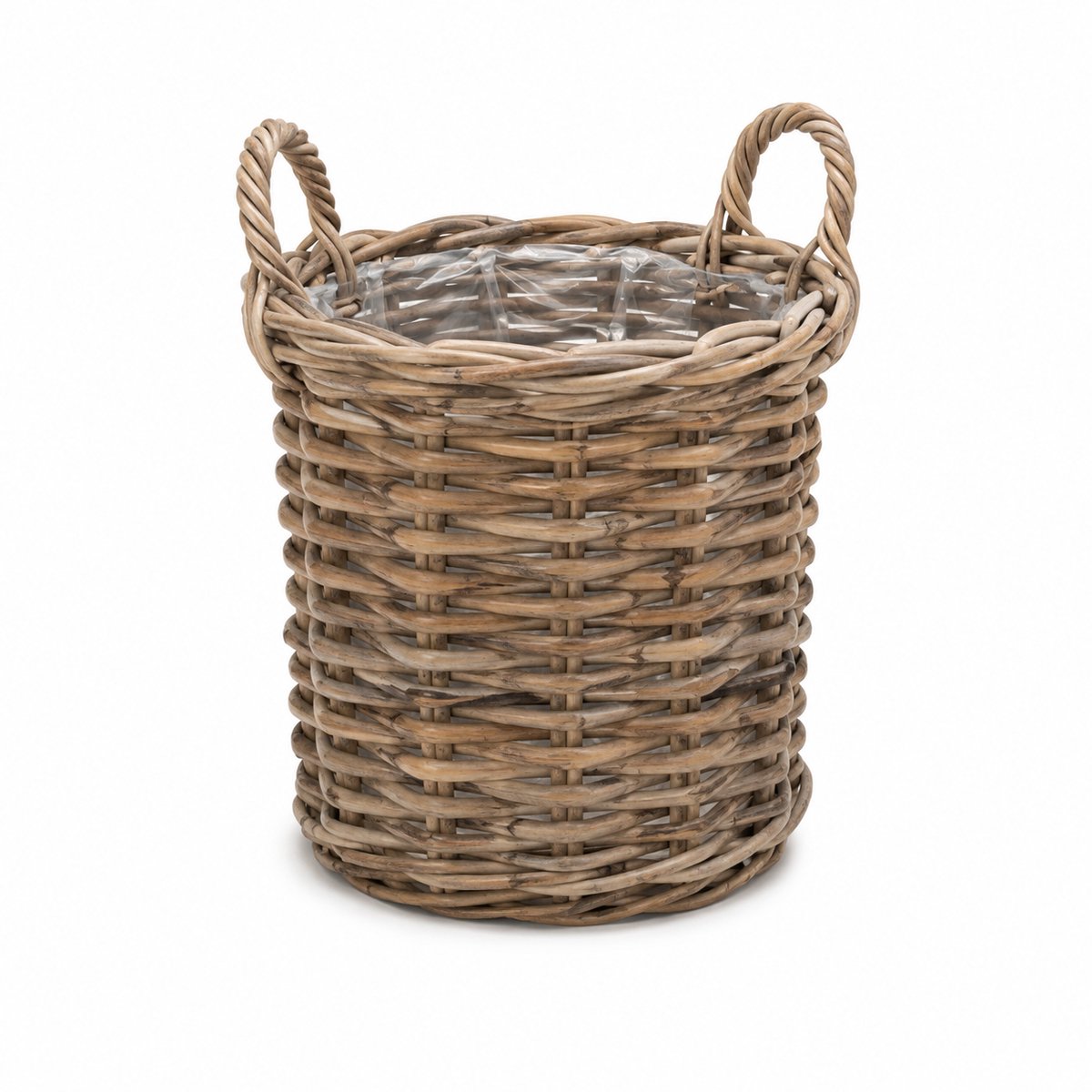 Grove rotan mand - Ø63xH56 cm