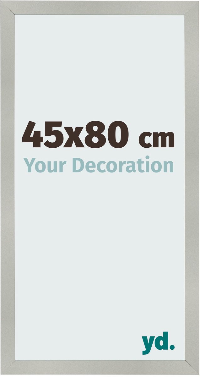 Your Decoration - Fotolijst 45x80 cm - MDF - Zilver Mat - Bologna