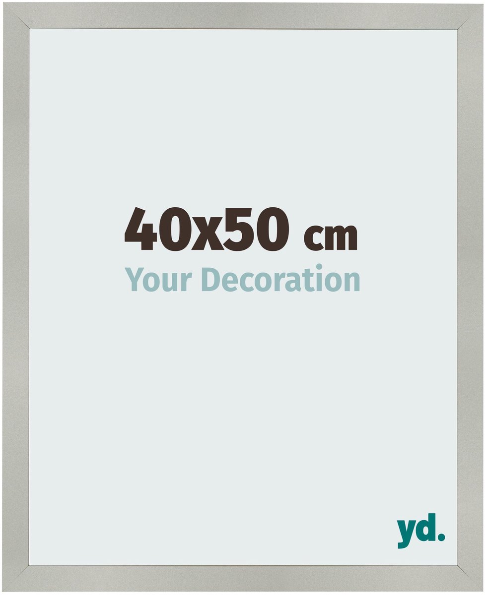 Your Decoration - Fotolijst 40x50 cm - MDF - Zilver Mat - Bologna