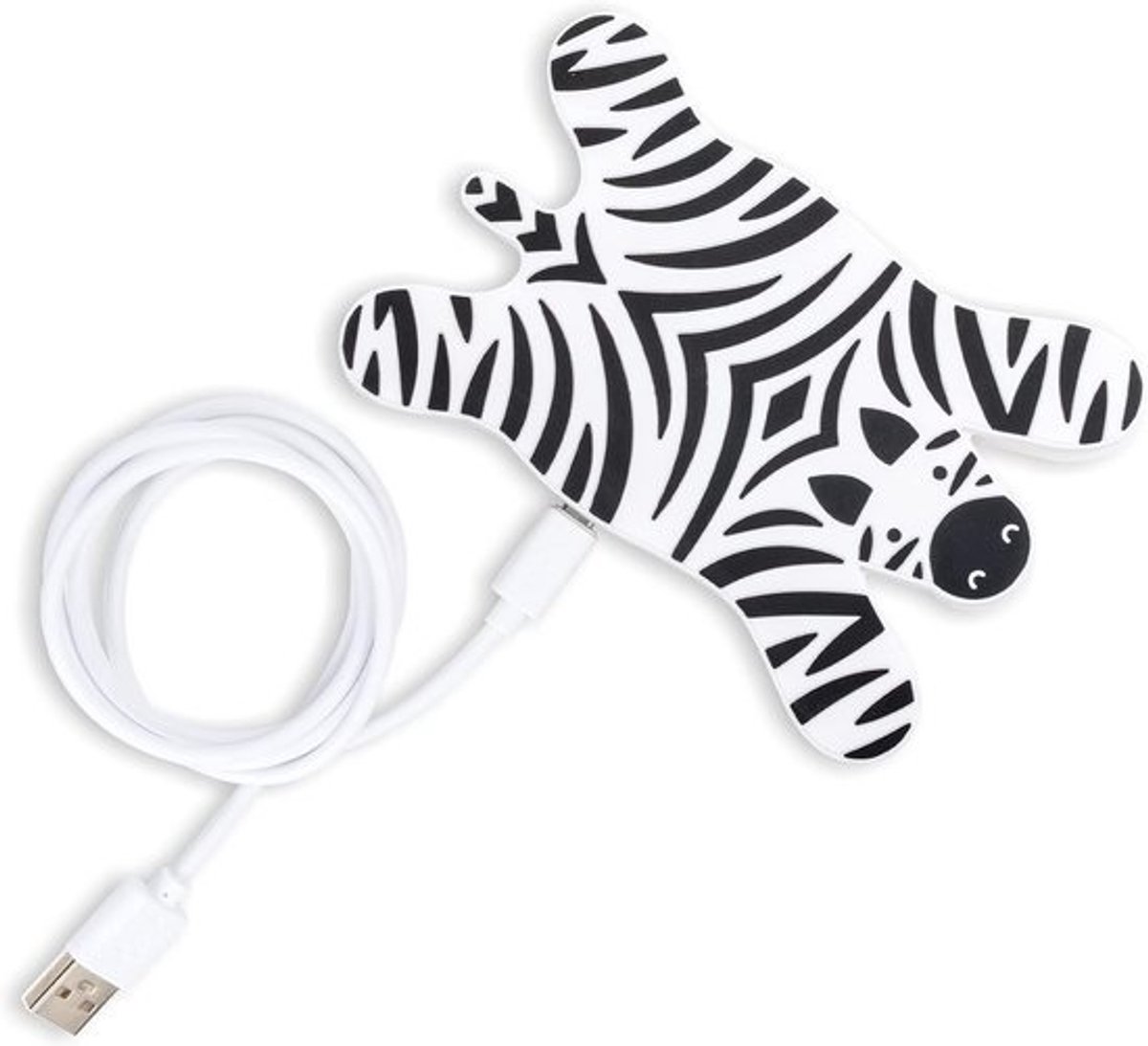 Draadloos Oplaadstation met Zebra Print | 5W Fast Charger voor Mobiele Telefoons