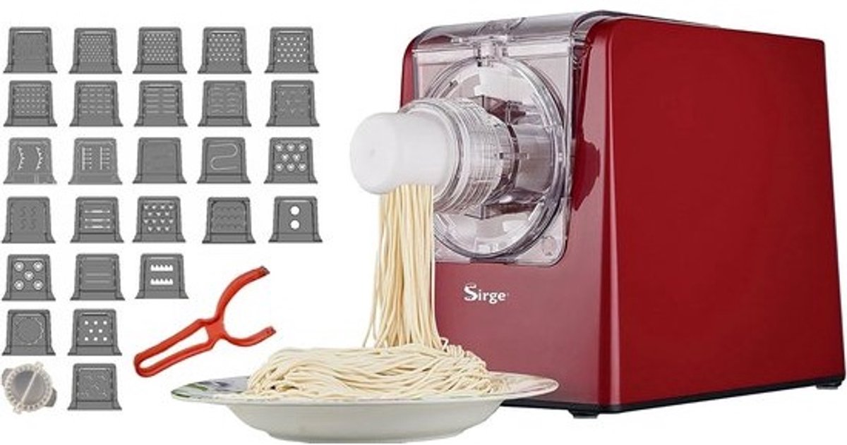 Automatische Pastamachine met 26 Opzetstukken voor Zelfgemaakte Verse Pasta