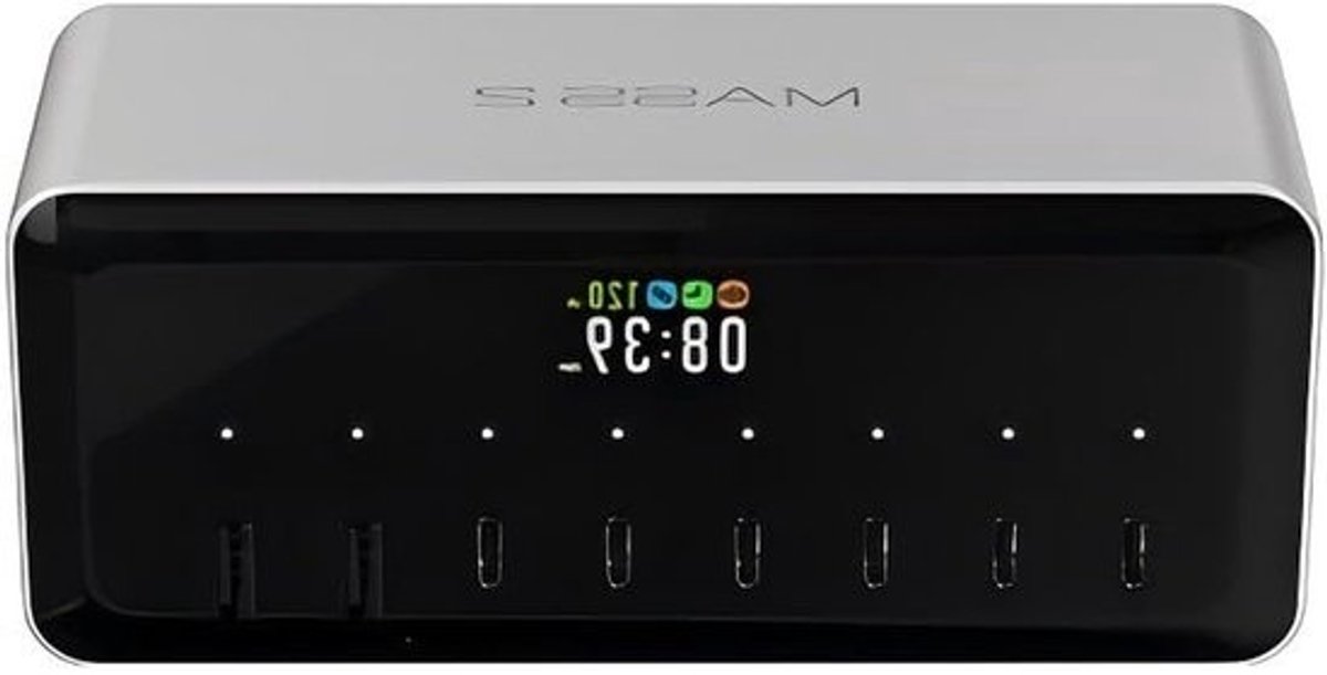 Desktop Power Station - Oplaad Hub - Meerdere Apparaten Laden - Intelligente Stroomverdeling - 200 Watt - Zwart
