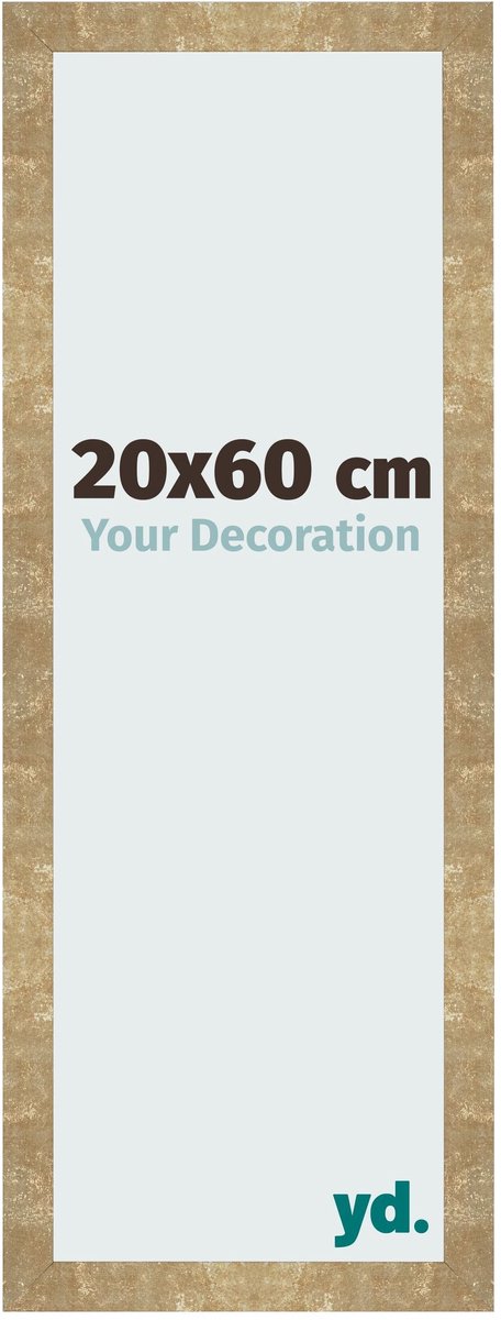 Your Decoration - Fotolijst 20x60 cm - MDF - Goud Antiek - Bologna