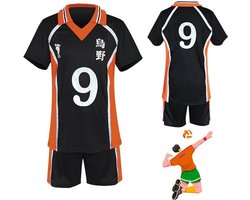 Haikyuu Karasuno cosplay kostuum heren – anime volleyball jersey met korte broek en shirt, Shouyou Hinata cosplay outfit voor cosplayshows, Halloween en carnaval
