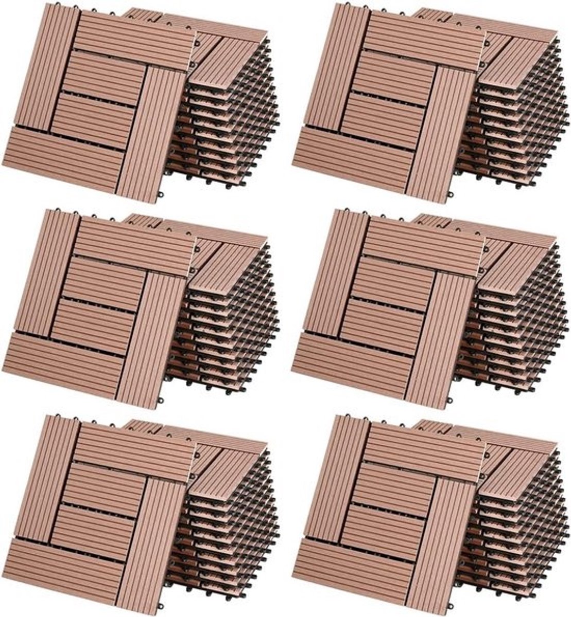 Terras en Balkon Tegels 30x30cm - Insteeksysteem en Drainage voor Tuin, Badkamer en Zwembad