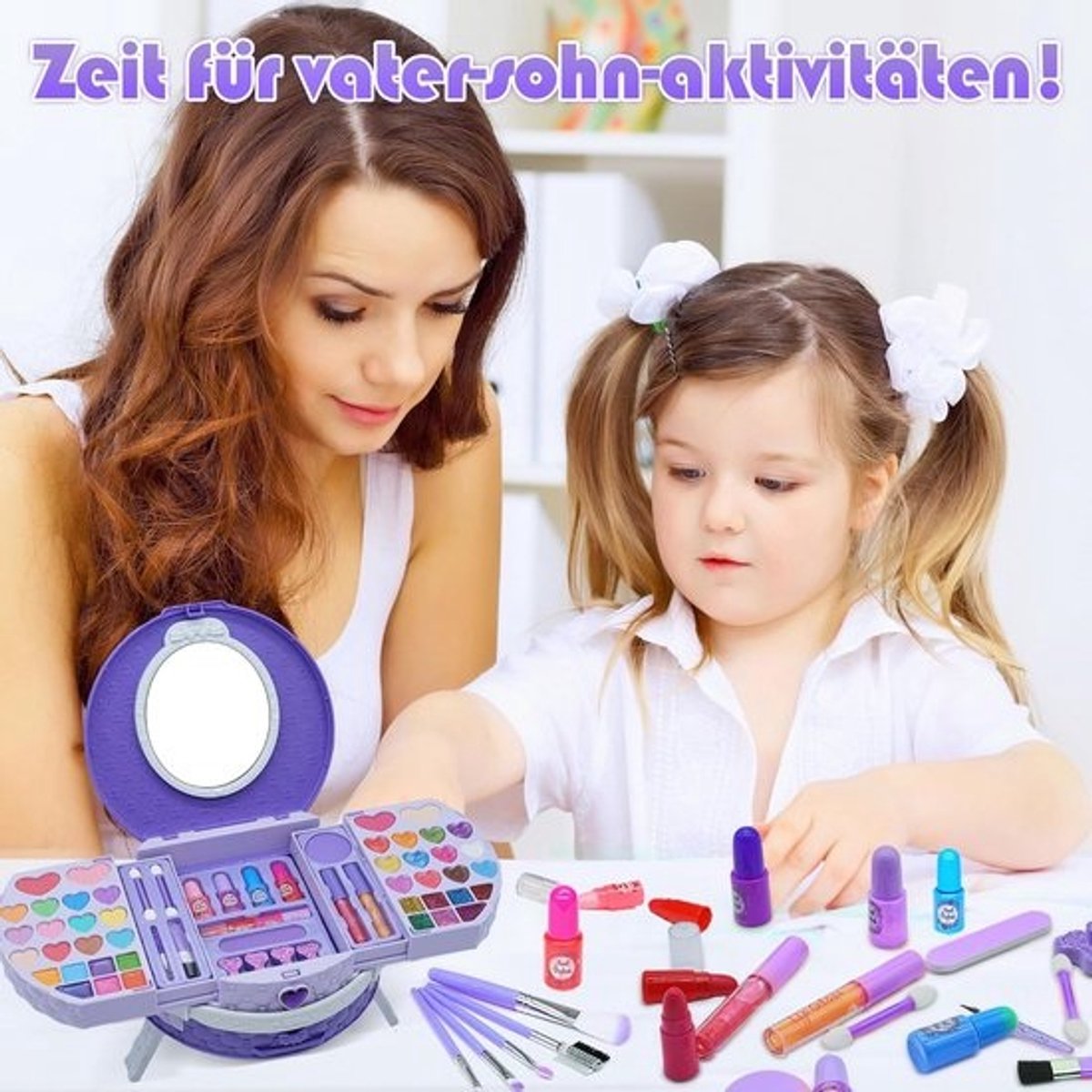 Make up Koffer Meisjes - Set met Inhoud Kinderen - Speelkoffer - Cadeau