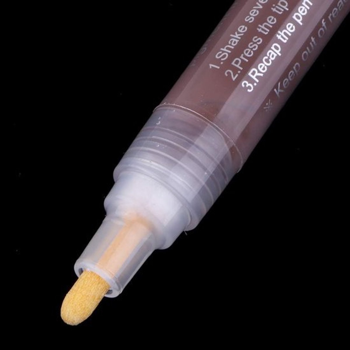 Acryl Verf Marker - Permanente Verf Pennen - Kunst Projecten - Op Waterbasis Inkt - 2-3 mm Lijn - Bruin