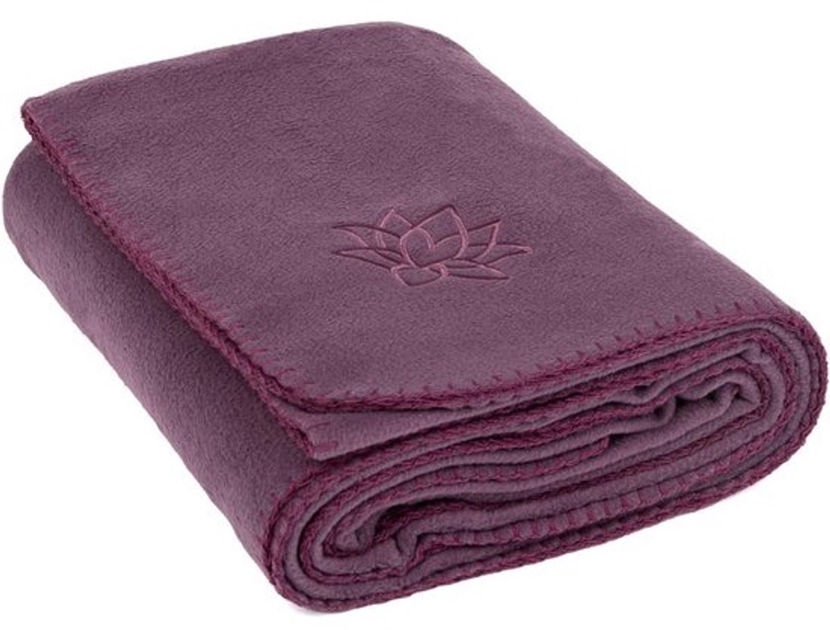 Zachte Warme Fleece Yoga en Meditatie Deken met Lotus Borduurwerk 150x200 cm