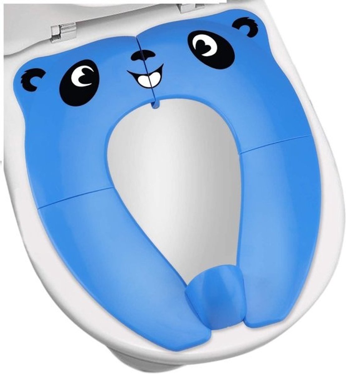 Opvouwbare Potty Training Zitting voor Baby's en Kinderen - Draagbare Toilet Trainer met Antislip Siliconen Pads en Draagtas (Donkerblauw)