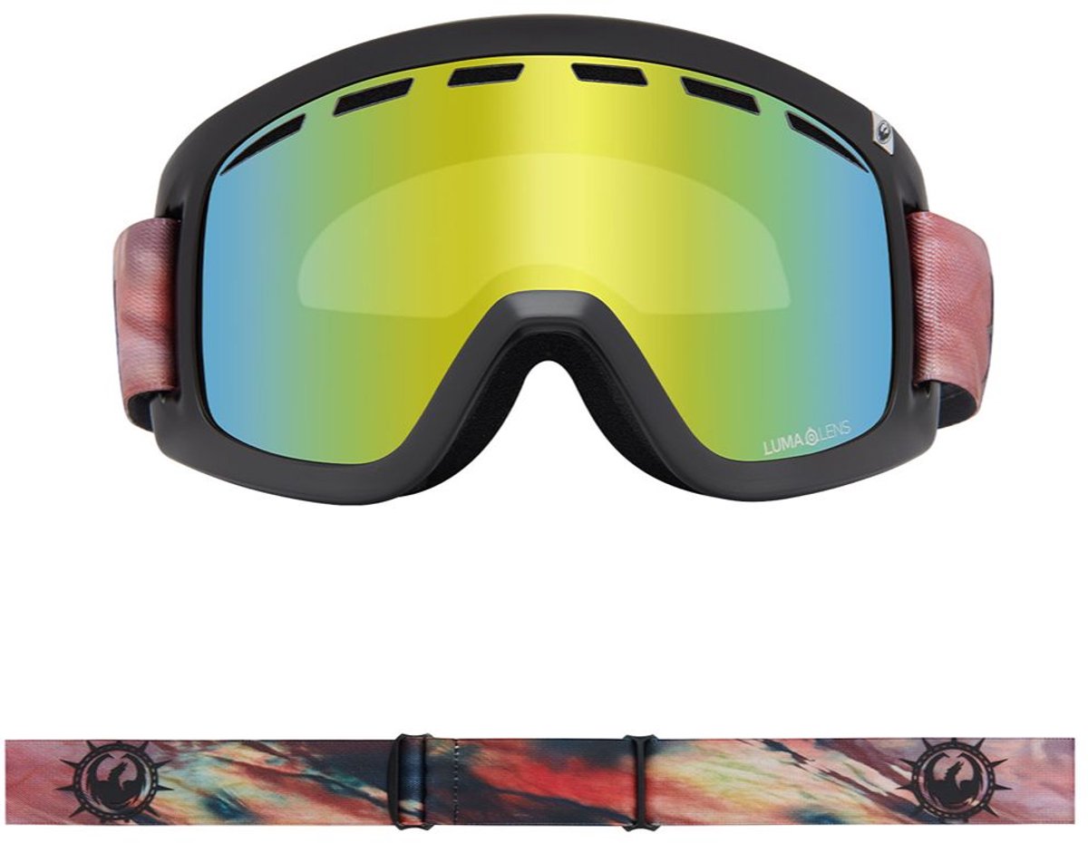 Dragon Alliance D1 OTG Skibril - Burnout/Gold Ionized & Light Rose