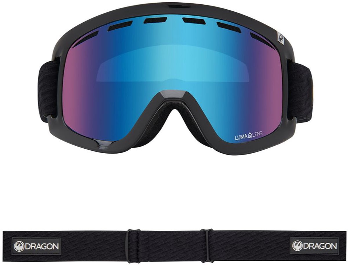Dragon Alliance D1 OTG Skibril - Icon Blue/Blue Ionized & Flash Blue