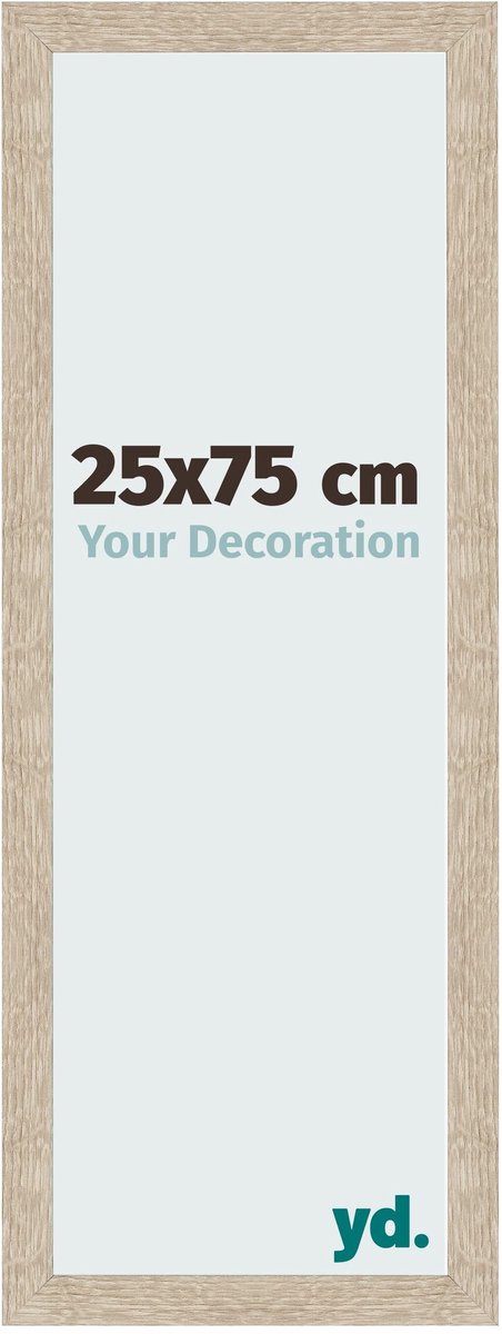 Your Decoration - Fotolijst 25x75 cm - MDF - Sonoma Eiken - Bologna
