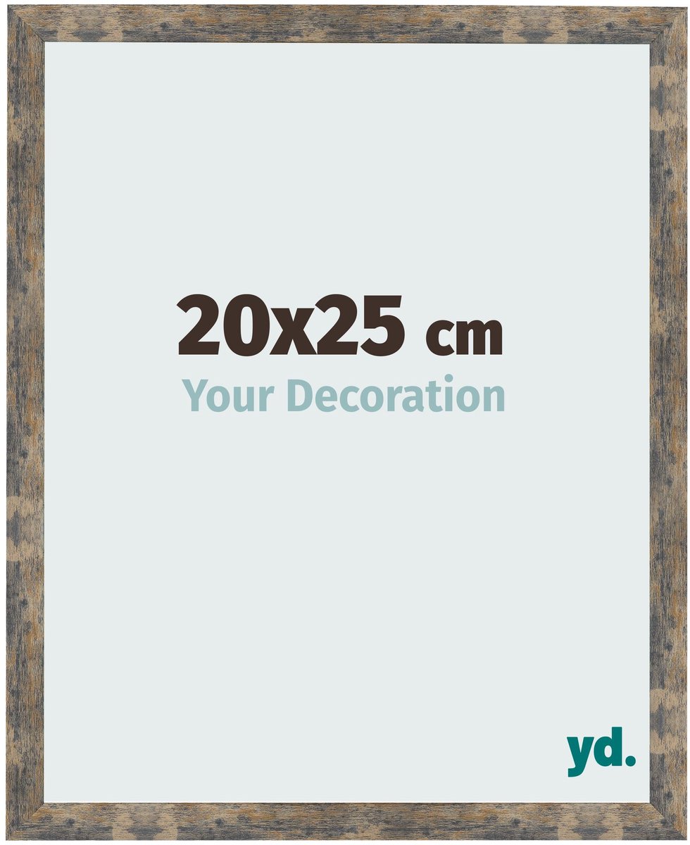 Your Decoration - Fotolijst 20x25 cm - MDF - Blauw Goud Gemeleerd - Bologna