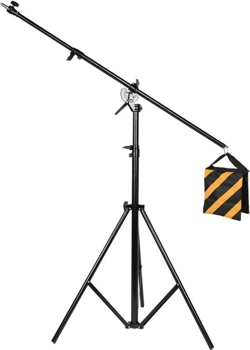 Verstelbare Boom Statief voor Fotostudio Verlichting - 4 Meter Aluminium
