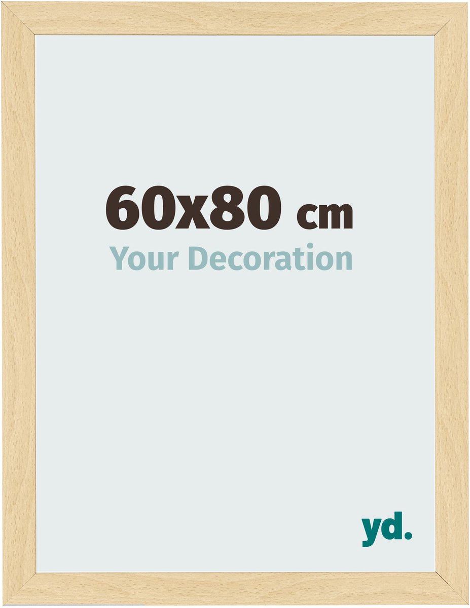 Your Decoration - Fotolijst 60x80 cm - MDF - Beuken Decor - Bologna