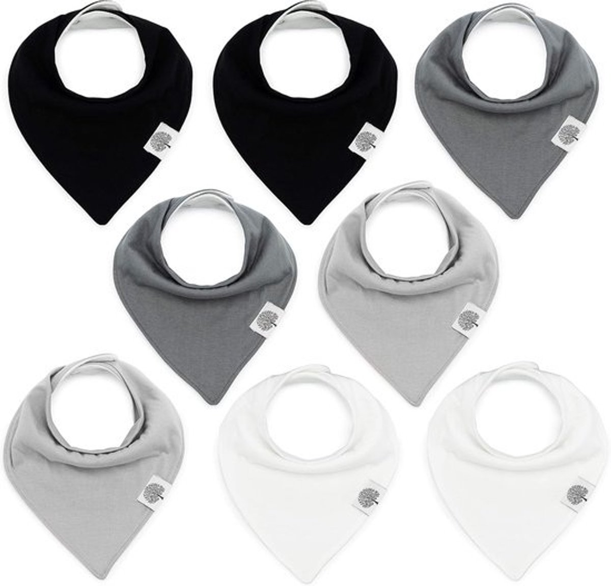 Babyslabbetjes Set - Kwijlslabbetjes Baby - Baby Verzorgen - Zachte Katoen - 8 Stuks - Uniseks