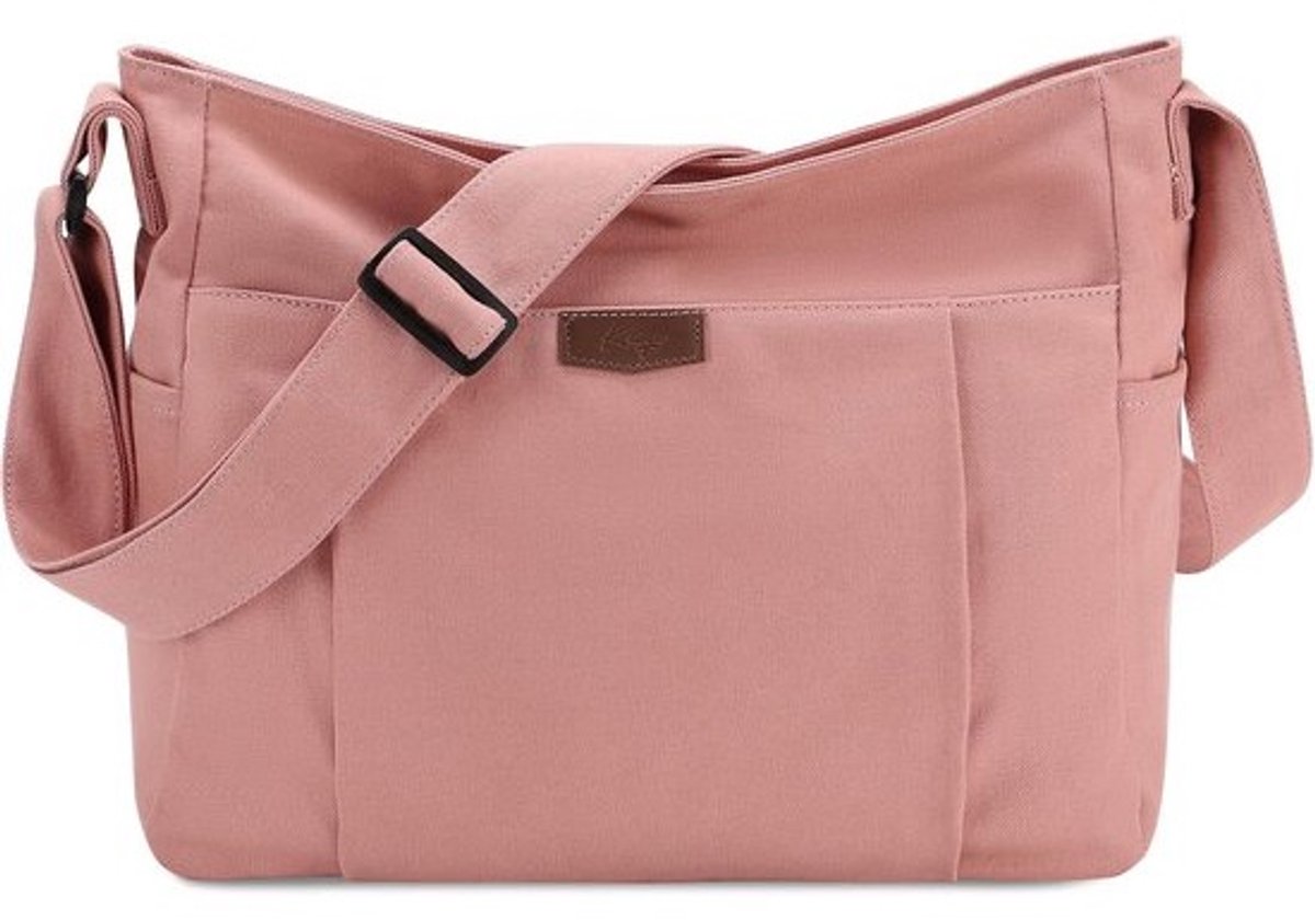 Grote Linnen Schoudertas en Shopper voor Dames - Ideaal voor Werk, Studie en Reizen