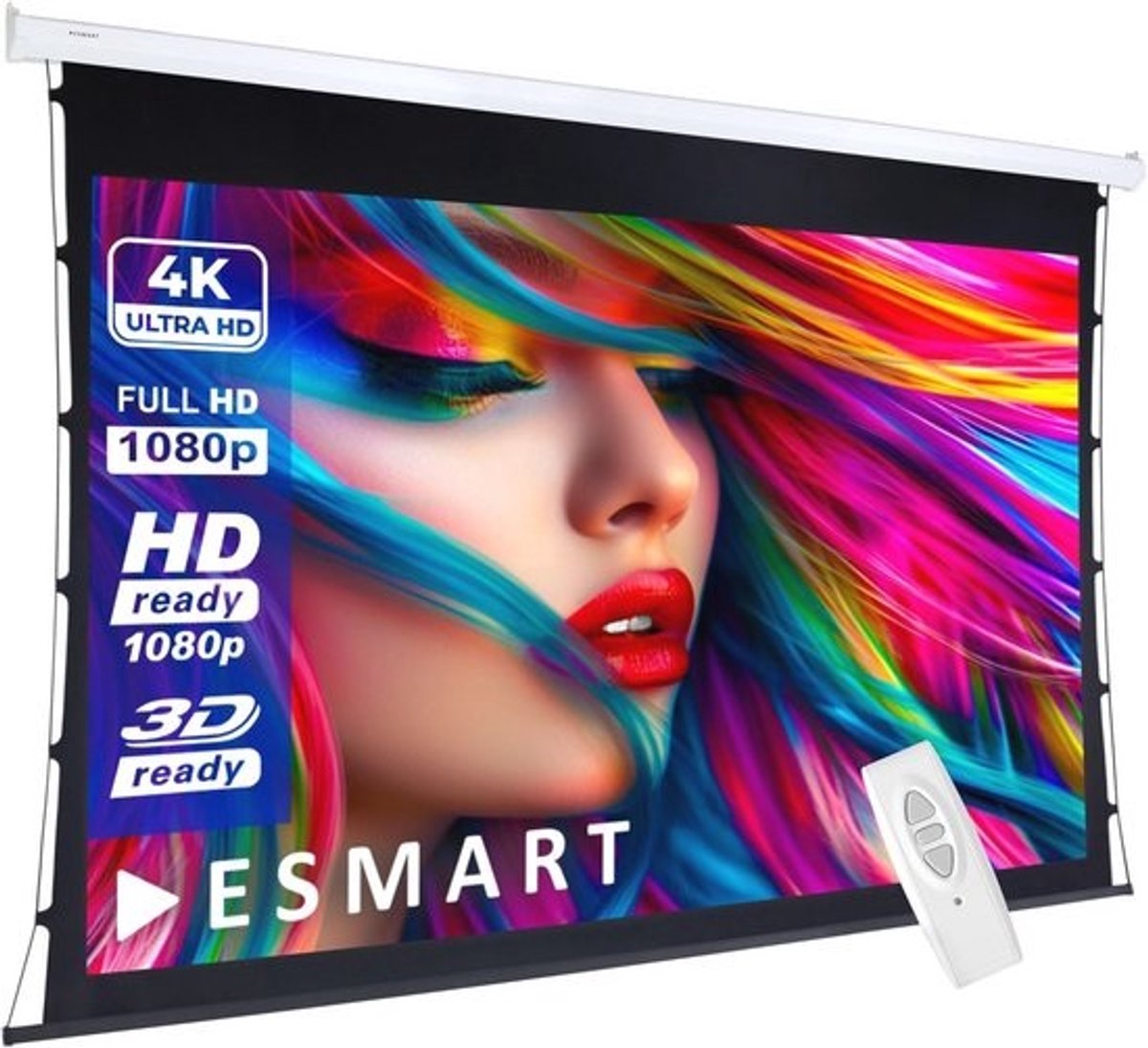 Gemotoriseerd Projectiescherm 240 x 135 cm | Elektrisch Canvas met Afstandsbediening | Thuisbioscoop 16:9