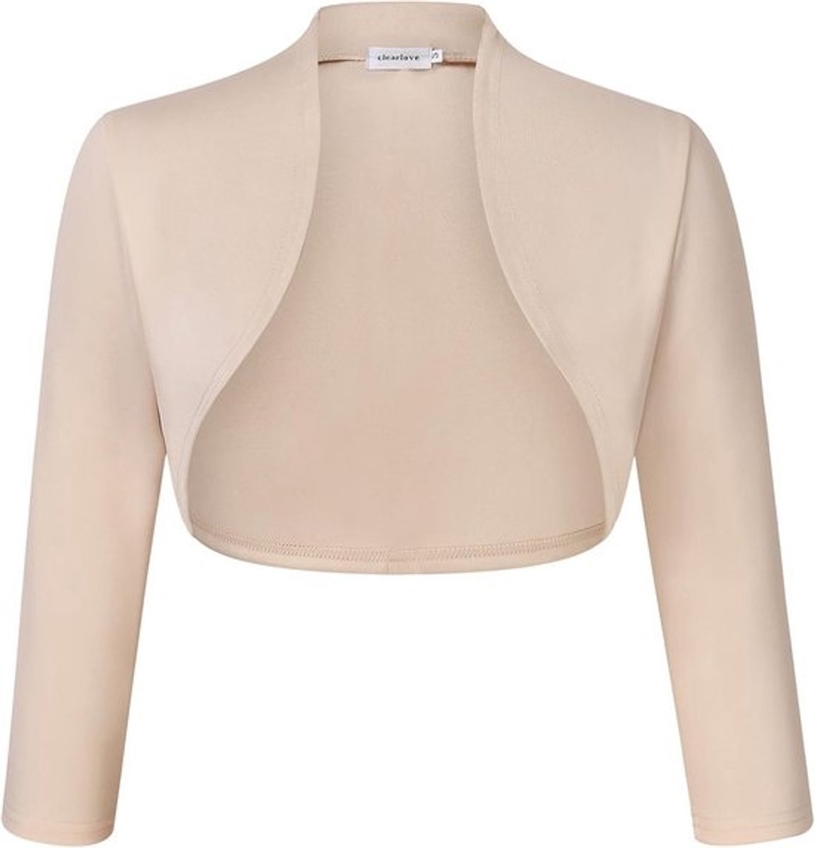 Dames Bolero Elegant Gebreid Vest Kort met 3/4 Mouwen