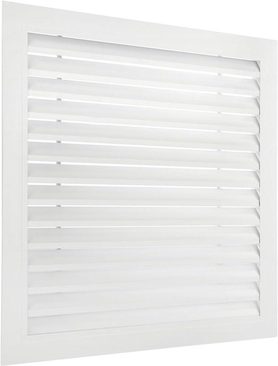 Aluminium Retourgrille - Ventilatierooster Wand - Luchtstroom Verbeteren - 45 Graden Hoekontwerp - 20 x 20 Inch - Wit