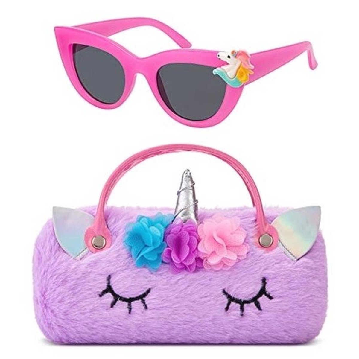 Unicorn Zonnebril Etui voor Kinderen - Harde Bescherming met Leuke Eenhoorn Decoratie