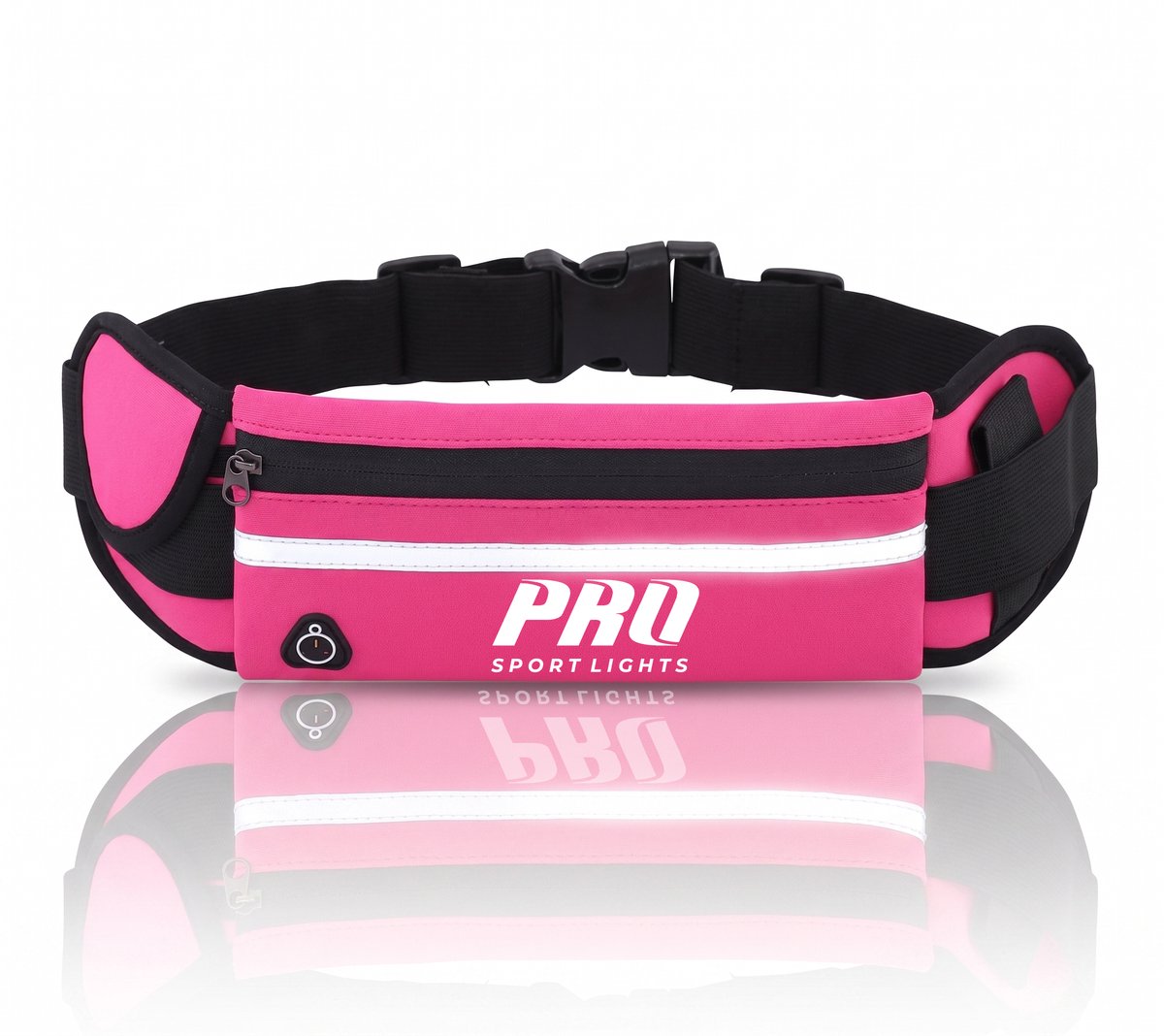 Hardloopriem Telefoon Running Belt - Heuptas Hardlopen Verstelbaar & Reflecterend - Telefoonhouder Waterdicht Roze