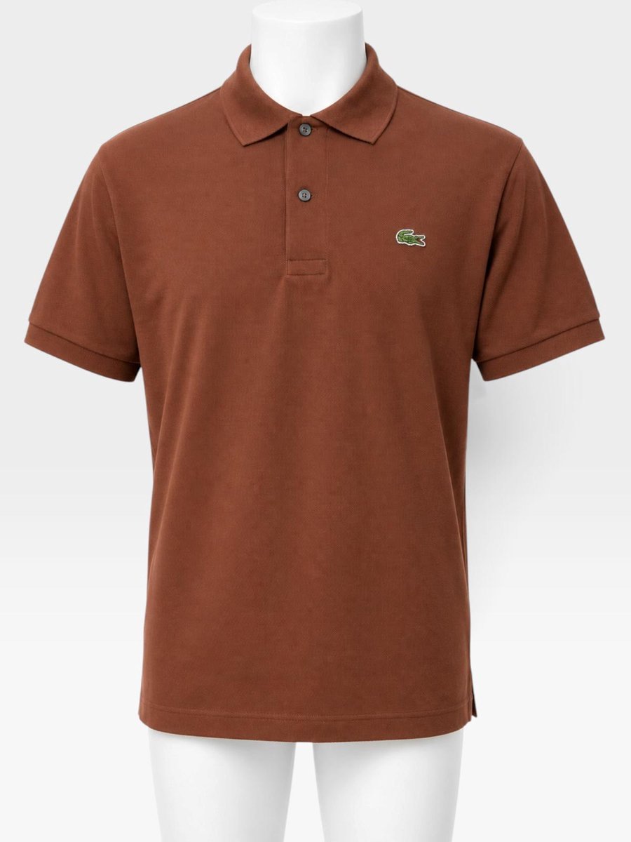 LACOSTE HEREN POLO SHIRT – KORTE MOUWEN Bruin