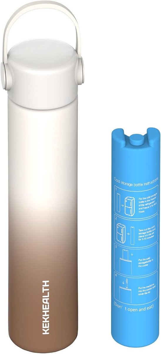 Insulinepen koeltas voor onderweg met biogel, ideaal voor lange reizen en optimale temperatuurbehoud