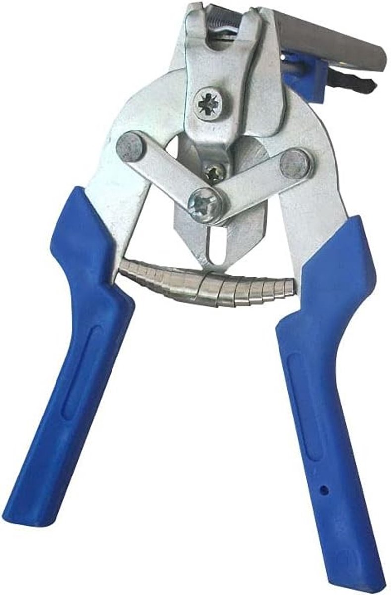 Hog Ring Pliers voor het Installeren en Repareren van Dierenkooien: Set met 600 M Clips, Handgereedschap voor Hekwerk, Kippenren en Onderhoud van Draadhekken