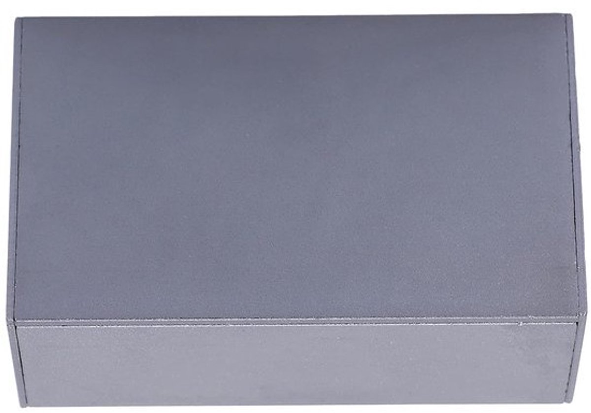 Aluminium Behuizing - Project Doos - Elektronica Projecten - Zandgestraald Metaal - 30x50x80mm - IJzergrijs