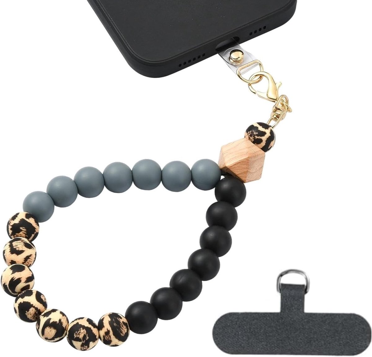 Multifunctionele Telefoonstrap, Telefoonketting, Polsband en Sleutelhanger, Veiligheidsarmband voor Smartphones en Mobiele Telefoons, Antival en Handig in Gebruik