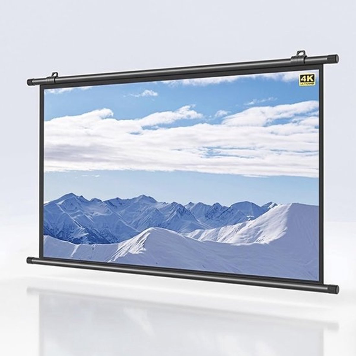 Projectiescherm - Filmscherm - Home Cinema - Handmatig Uitschuifbaar - Tot 72 Inch - Zwart