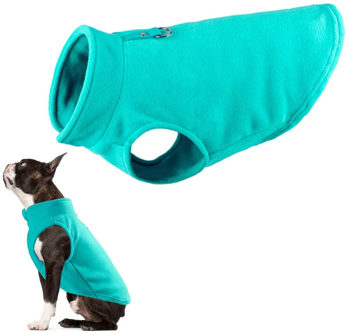 Fleecevest Geschikt voor honden – Warm fleecevest Geschikt voor riem
