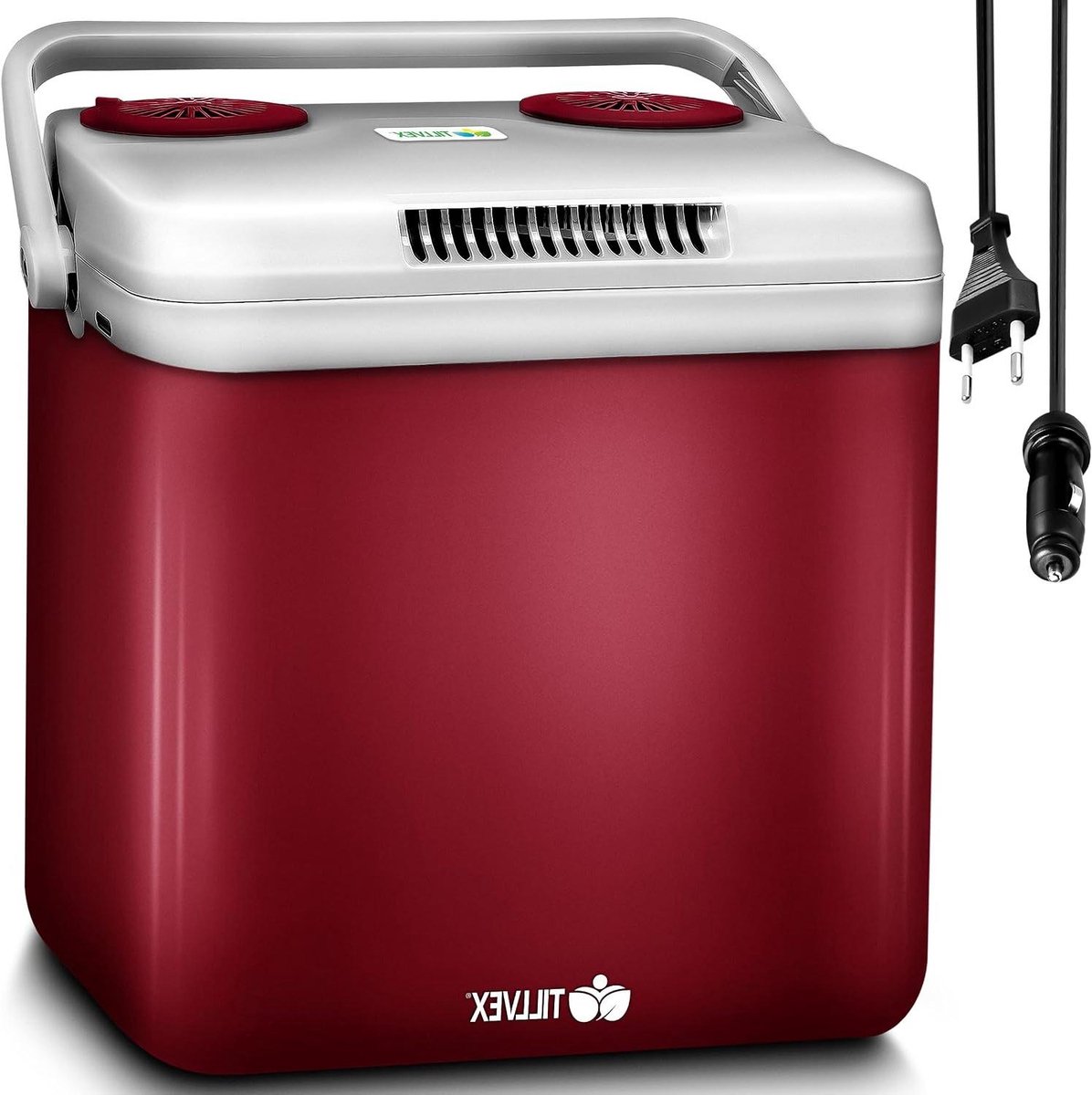 Elektrische Koelbox - Mini Koelkast - Kamperen en Reizen - Koelt en Verwamt - 32 Liter - Rood