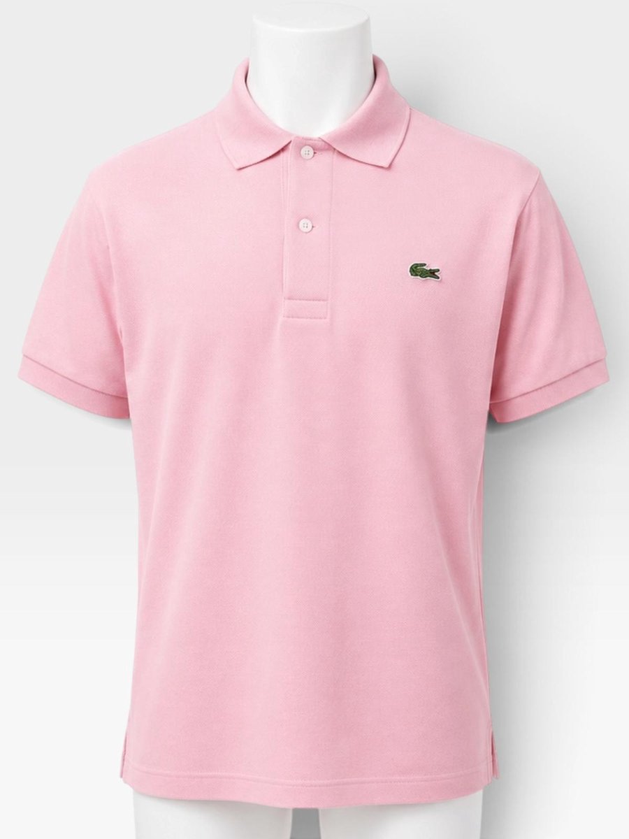 LACOSTE HEREN POLO SHIRT – KORTE MOUWEN Lichtroze