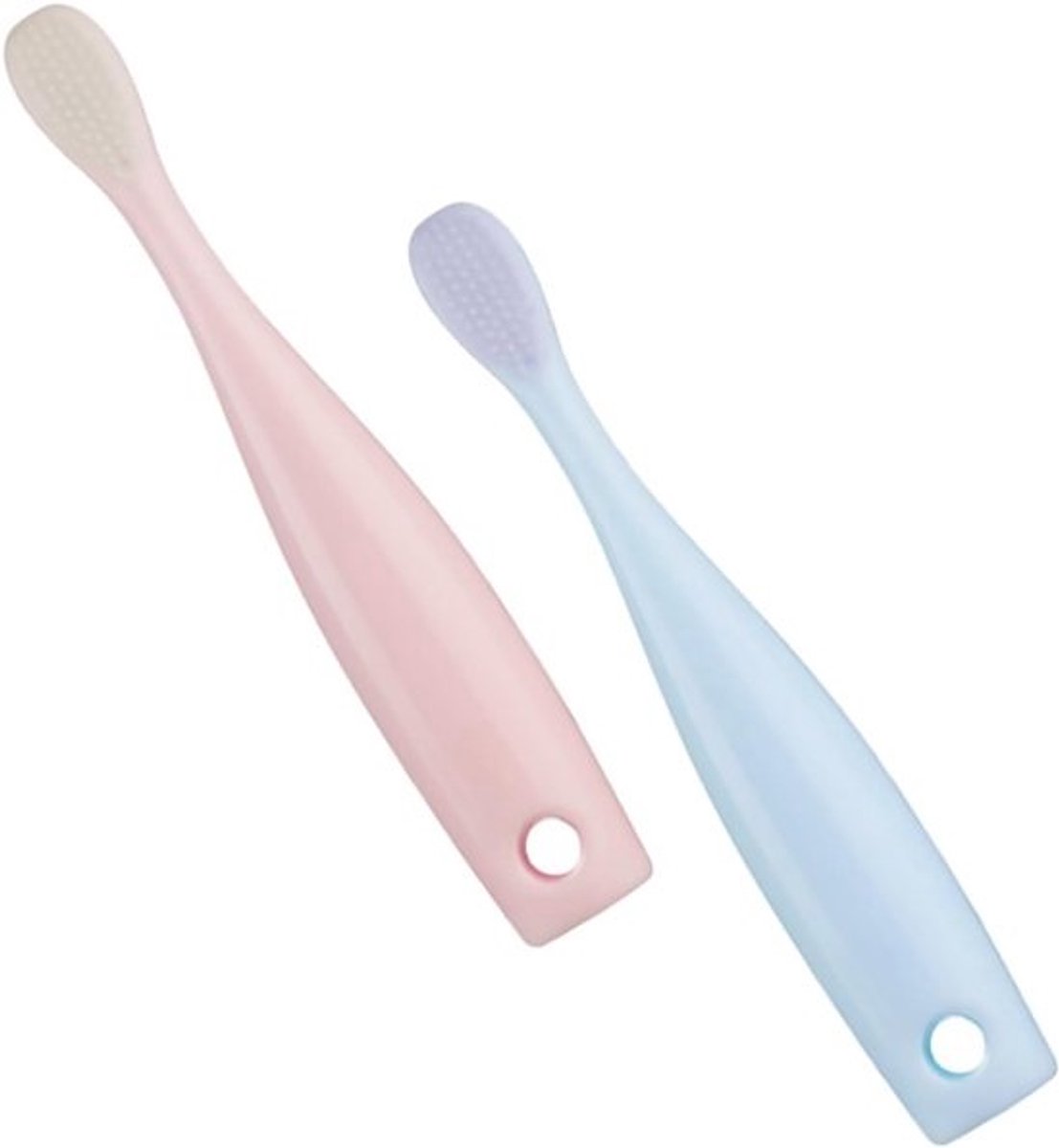 Kindertandenborstels 2-pack - Zachte Borstels - Dagelijkse Mondverzorging - Veilige U-vorm - 11.7cm Lengte - Diverse Kleuren