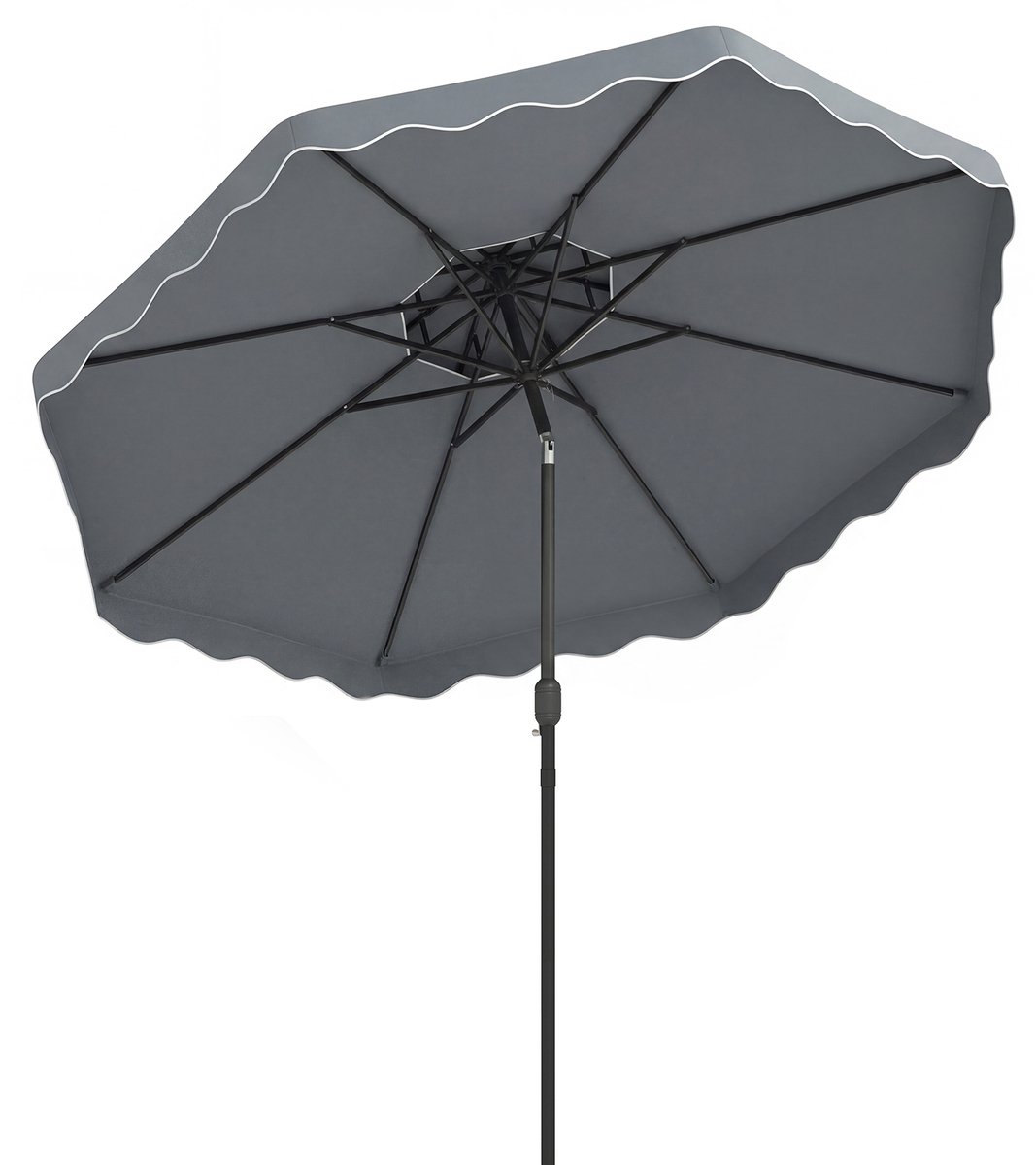 SureDeal® - Parasol - Terrasparasol - Verstelbare Hoek Stevige - 300x300x260 cm - Grijs