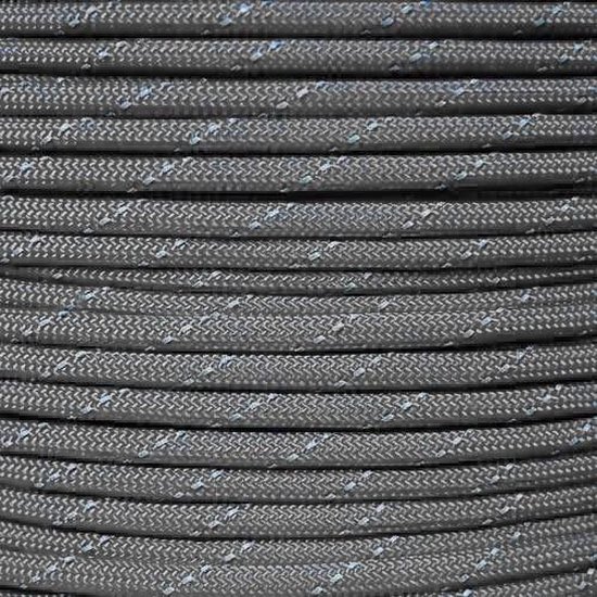 Rol 100 meter - Grijs Reflecterend Paracord 550 - #59