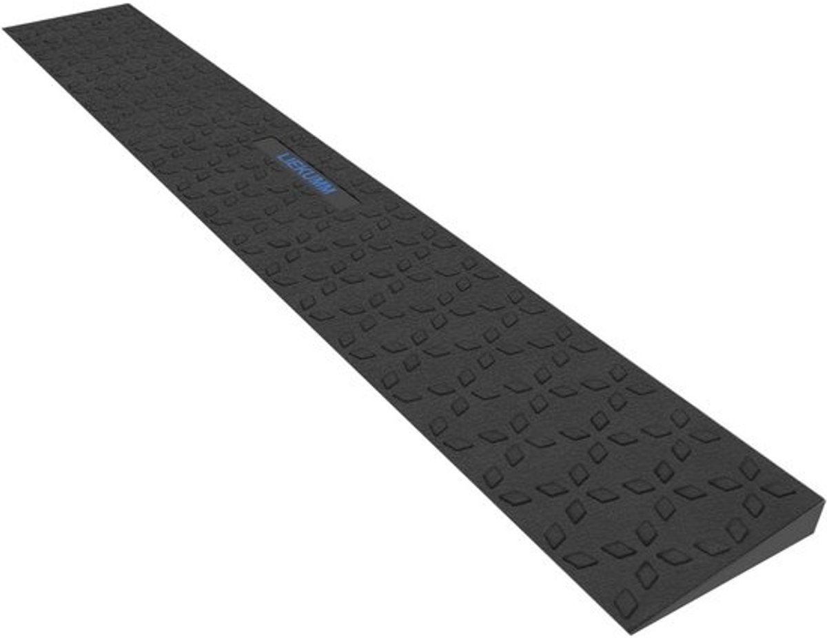 Antislip Drempelhelling Rubber 2 cm Hoog - Robuuste Oprijplaat voor Rolstoel, Scooter en Robotstofzuiger