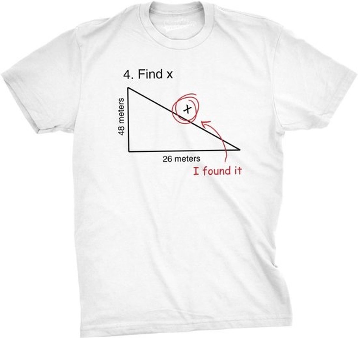 Grappig Wiskunde T-Shirt met Geometrische Formule - Leuk Cadeau voor Docenten en Studenten