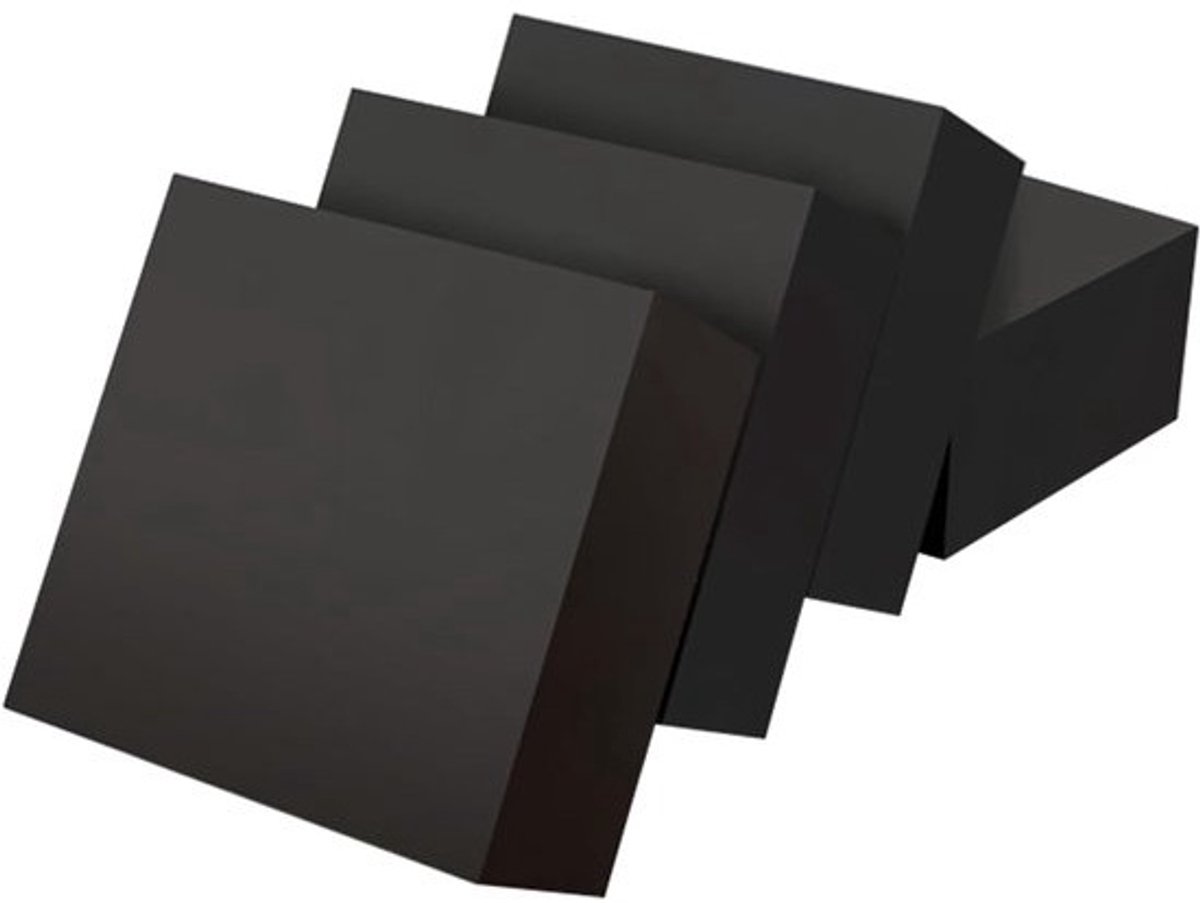 Meubelverhogers - Bankverhogers Bedpoten - Meubels Verhogen - Rubberen Constructie - 50 x 50 x 15mm - Zwart