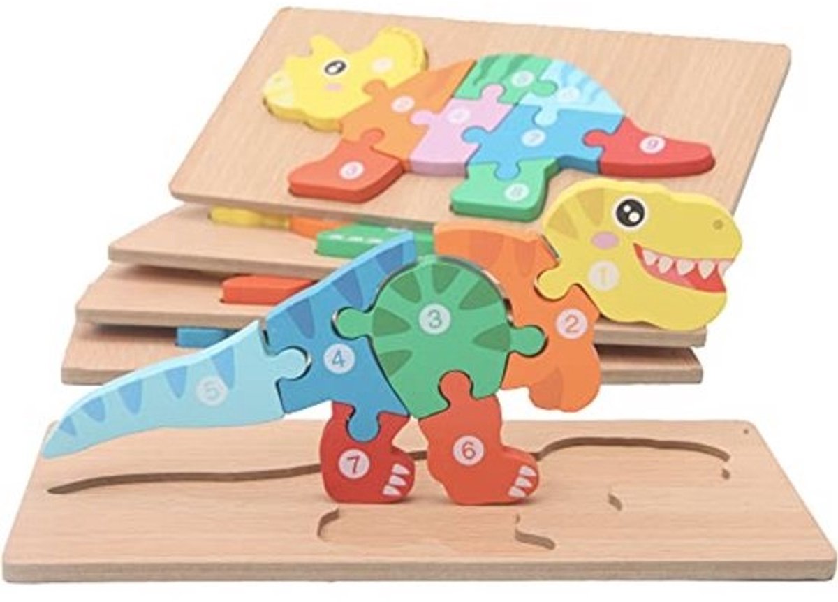 Vaardigheidspuzzels voor Peuters – Dino Puzzelset voor Ouders met Kinderen van 3-5 Jaar | Educatief Speelgoed voor Ontwikkeling