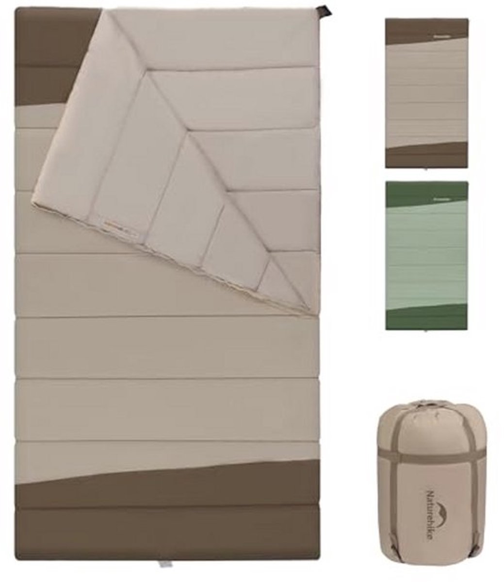 Bredere slaapzak voor 2 personen - dekenslaapzak voor volwassenen en kinderen, warm, wasbaar en draagbaar - perfect voor kamperen en outdooractiviteiten