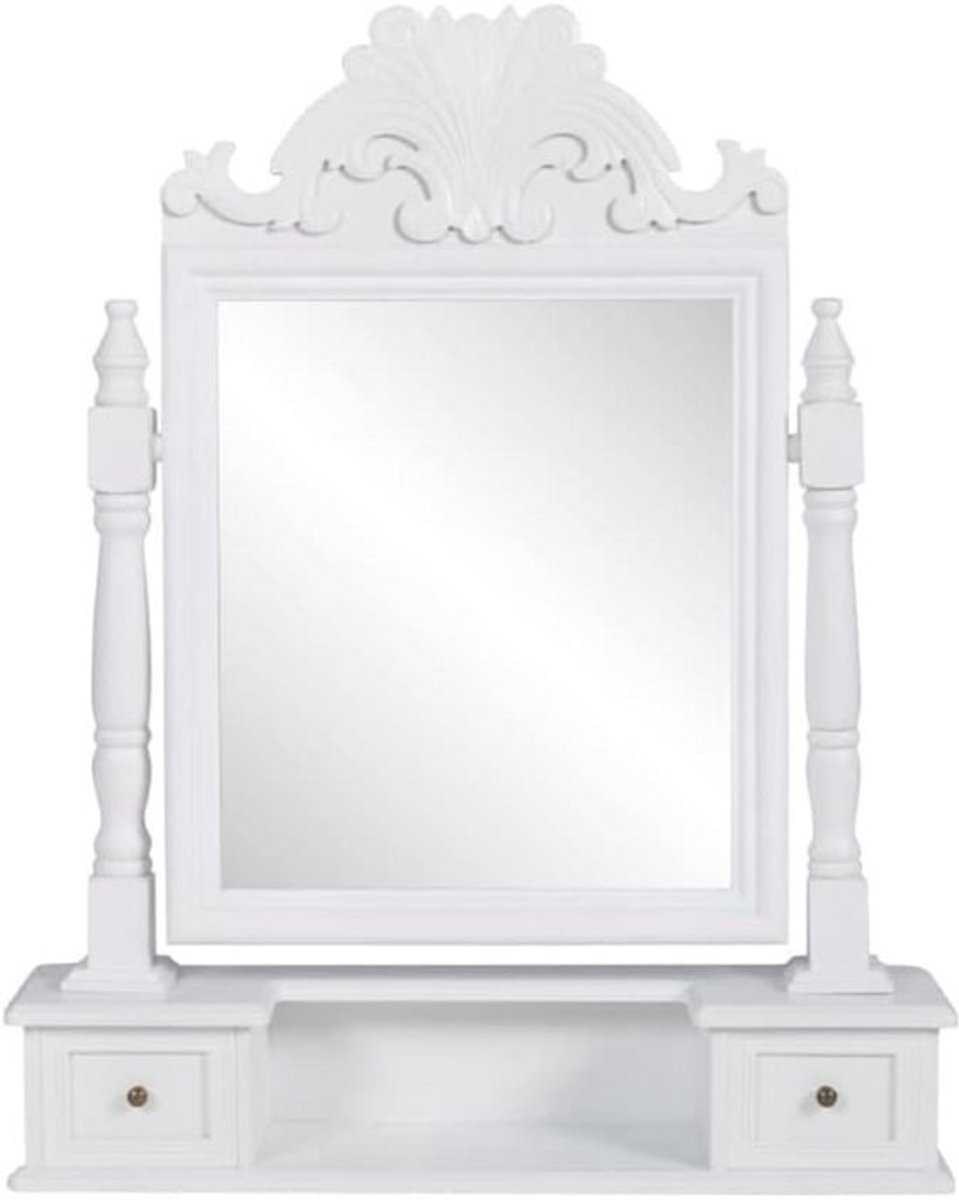 Dressing Table with Adjustable Mirror and Drawers - Elegant Makeup Vanity
