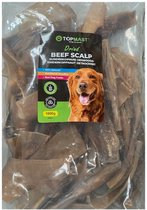 Topmast Runderkophuid - Natuurlijke Kauwsnack - Voordeelzak 2 x 1 Kilo - Lengte 5-12 CM - gezonde Hondensnack