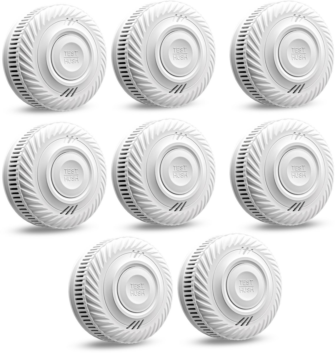 Steen Rookmelder 8 Stuks – Brandmelder & Brandalarm – 10 Jaar Batterij – Hoge Kwaliteit – Betrouwbare Brandbeveiliging – Gecertificeerd