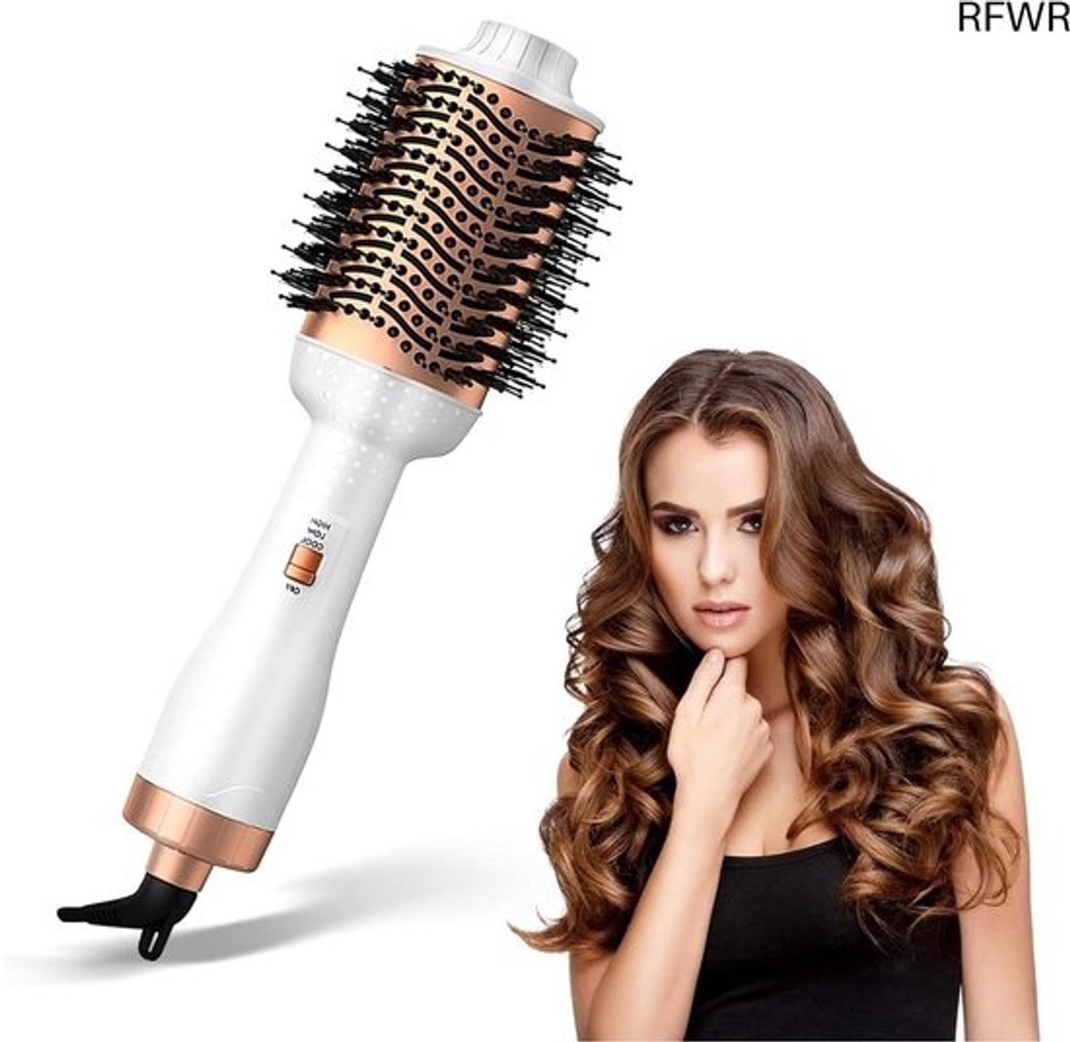 RFWR® Professionele 3-in-1 Warmeluchtborstel voor Drogen, Stylen en Volume