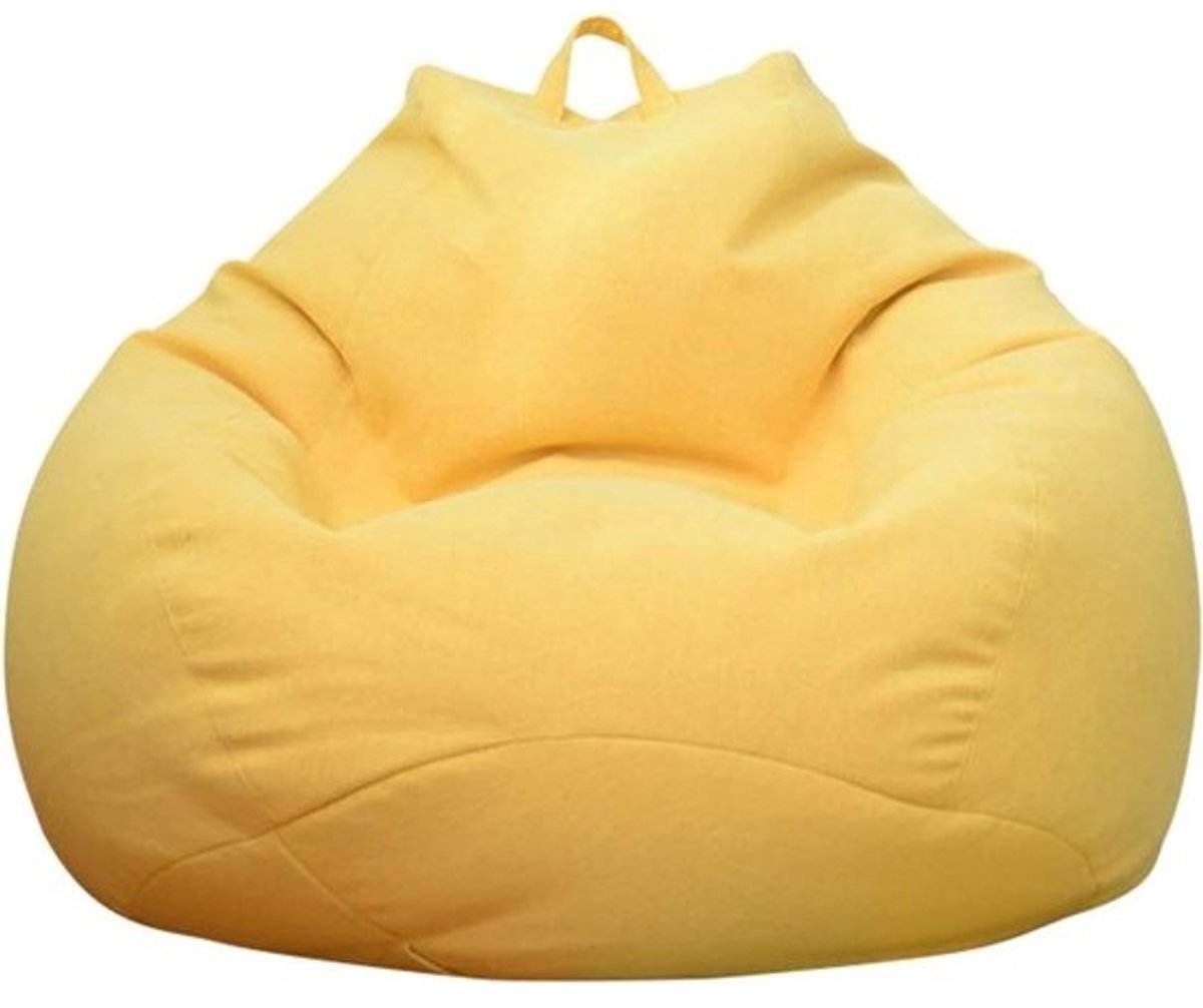 Zitzak in Peervorm - Comfortabele Zitzak voor Woonkamer en Tuin - Voor Volwassenen en Kinderen (L - 90 x 80 cm)