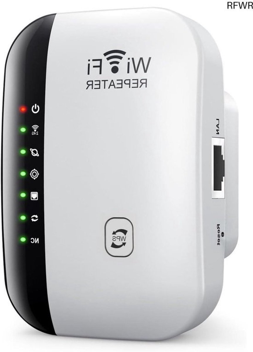 RFWR® Draadloze Wifi-signaalversterker met Ethernet, Draagbare Wifi-extender en Eenvoudige Installatie